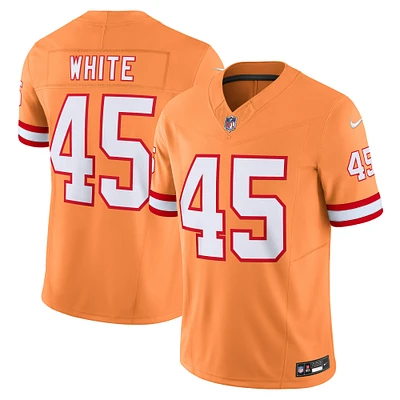 Nike Devin pour hommes Blanc Orange Tampa Bay Buccaneers Vapor F.U.S.E. Maillot limité