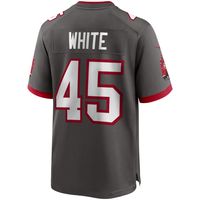 Men's Nike Devin White Pewter Tampa Bay Buccaneers Game Jersey