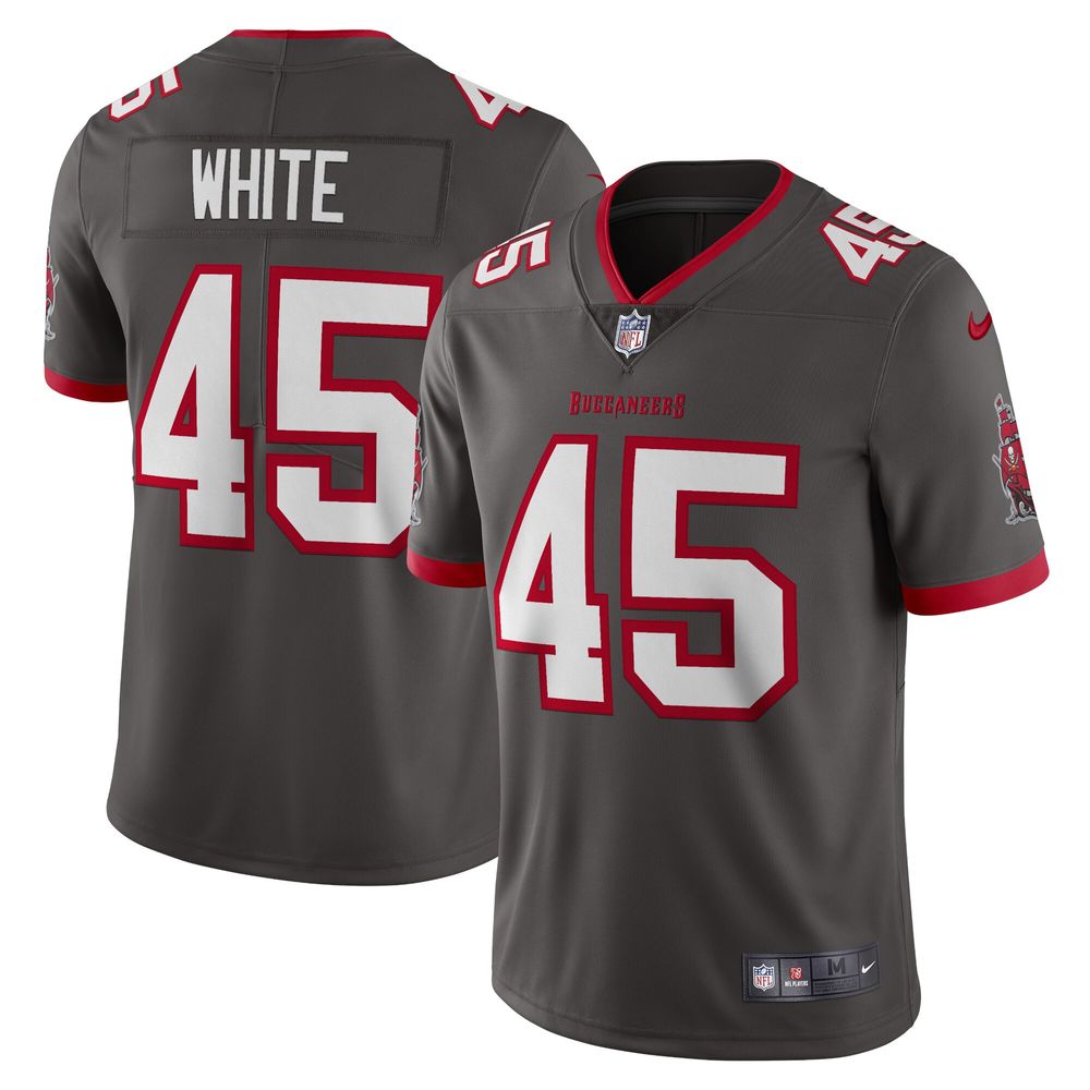 Men's Nike Devin White Pewter Tampa Bay Buccaneers Vapor Limited Jersey