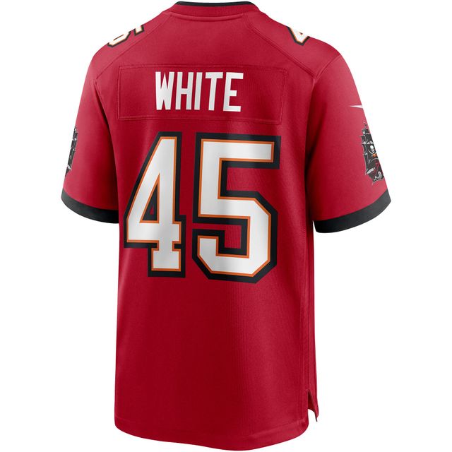 Maillot de match joueur Nike Devin des Tampa Bay Buccaneers pour homme, blanc et rouge