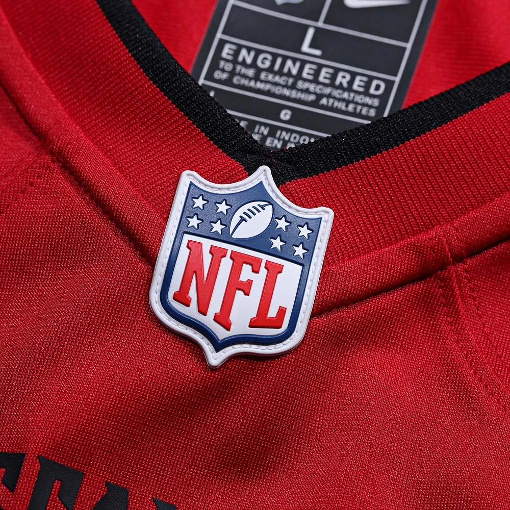 Maillot de match joueur Nike Devin des Tampa Bay Buccaneers pour homme, blanc et rouge