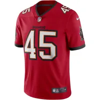 Maillot Nike Devin pour hommes, blanc et rouge, Tampa Bay Buccaneers Vapor Limited