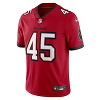 Maillot Nike Devin pour homme, blanc et rouge, Tampa Bay Buccaneers Vapor Untouchable Limited