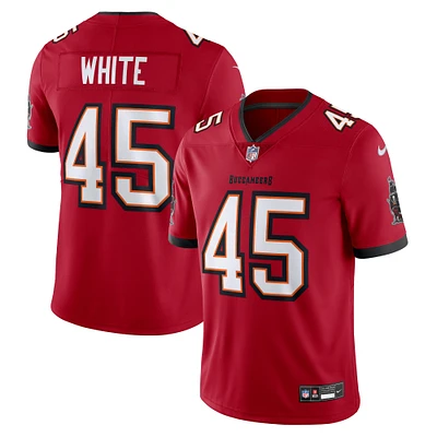 Maillot Nike Devin pour homme, blanc et rouge, Tampa Bay Buccaneers Vapor Untouchable Limited