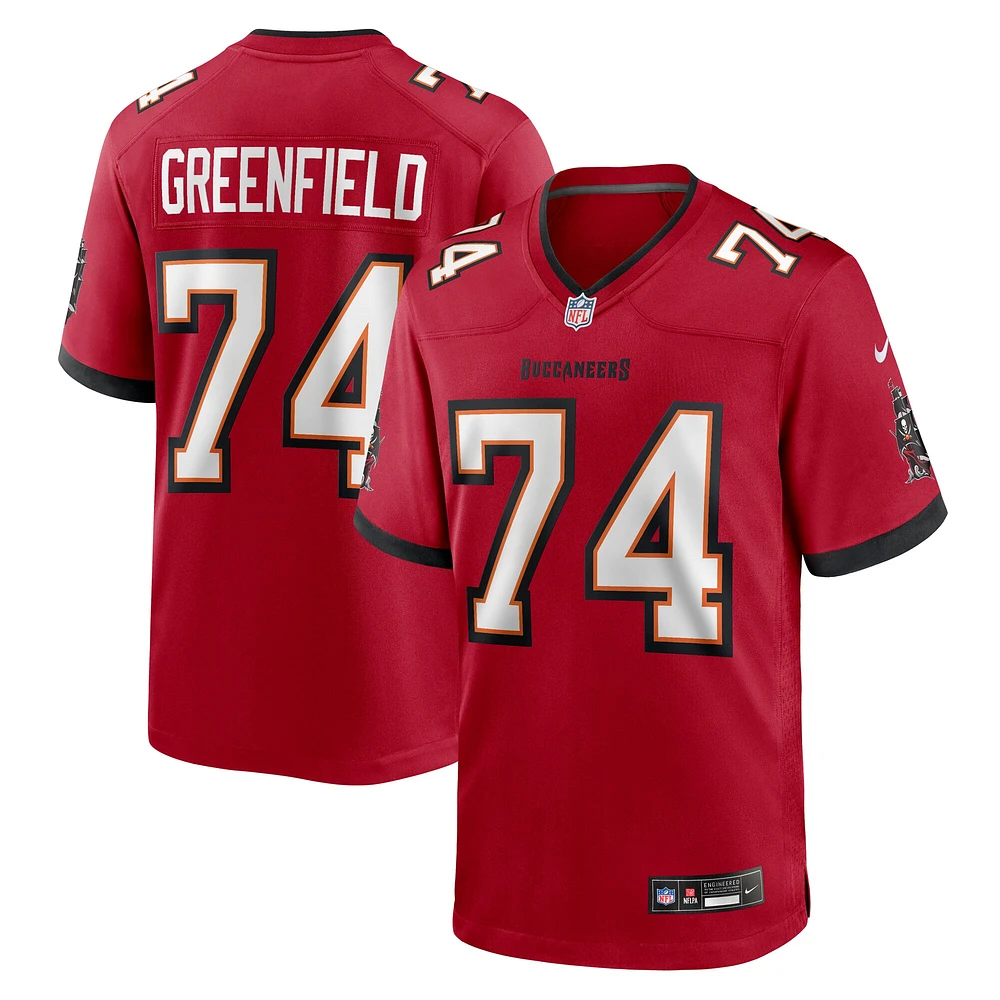 Maillot Nike Garret Greenfield rouge Tampa Bay Buccaneers pour homme