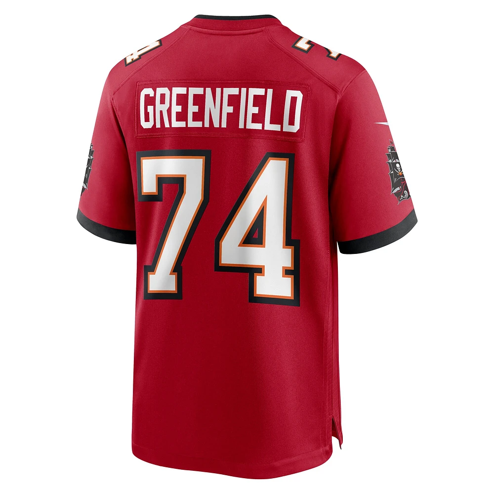 Maillot Nike Garret Greenfield rouge Tampa Bay Buccaneers pour homme