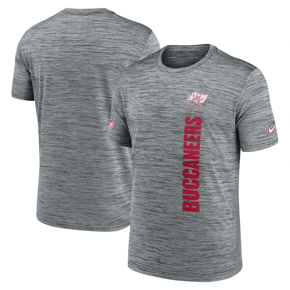 Men's Nike Gray Tampa Bay Buccaneers 2024 Sideline Velocity Performance T-Shirt