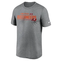 Men's Nike Heather Gray Tampa Bay Buccaneers Legend Team Shoutout Performance T-Shirt