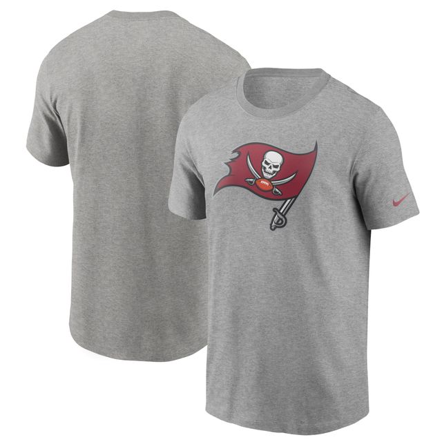 T-shirt avec logo principal Nike gris chiné des Buccaneers de Tampa Bay pour hommes