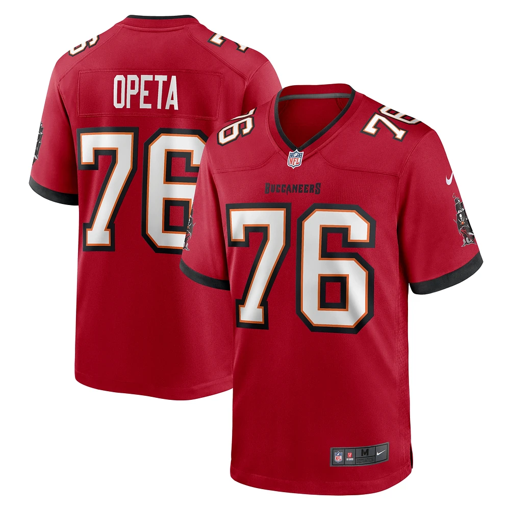 Maillot de match Nike Iosua Opeta pour hommes, rouge, Tampa Bay Buccaneers