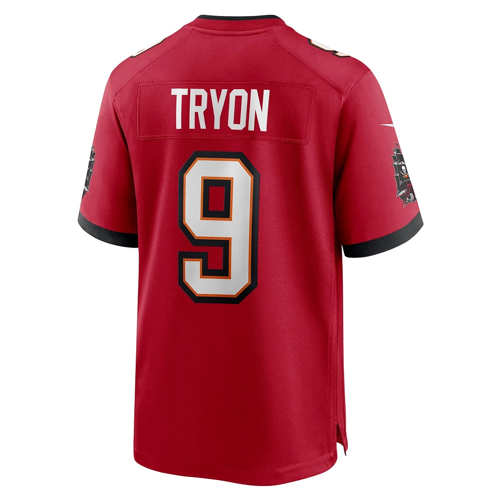 Maillot de match Nike Joe Tryon rouge des Buccaneers Tampa Bay pour homme