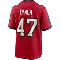 Men's Nike John Lynch Red Tampa Bay Buccaneers Game Retired Player Jersey