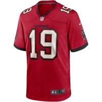 Men's Nike Keyshawn Johnson Red Tampa Bay Buccaneers Game Retired Player Jersey