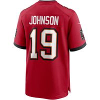 Men's Nike Keyshawn Johnson Red Tampa Bay Buccaneers Game Retired Player Jersey