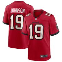 Men's Nike Keyshawn Johnson Red Tampa Bay Buccaneers Game Retired Player Jersey