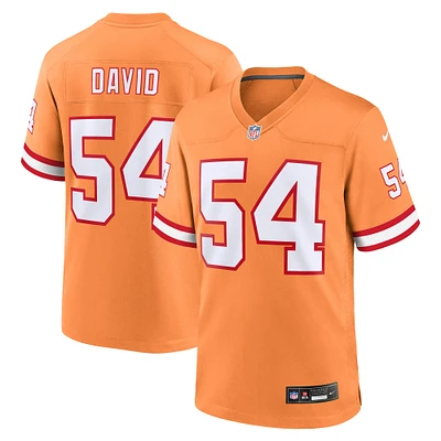 Maillot Nike Lavonte David Orange Tampa Bay Buccaneers Throwback Game pour homme