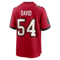 Maillot de match Nike Lavonte David rouge des Buccaneers Tampa Bay pour homme