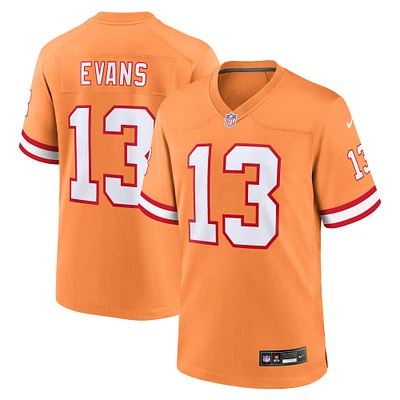 Maillot Nike Mike Evans pour homme, orange, Tampa Bay Buccaneers Throwback Game