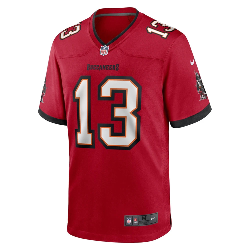 Maillot de match Nike Mike Evans rouge des Buccaneers Tampa Bay pour homme