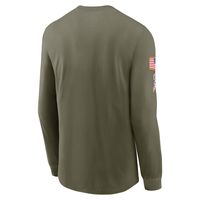 Men's Nike Olive Tampa Bay Buccaneers 2022 Salute To Service - Team Logo Long Sleeve T-Shirt