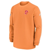 Men's Nike Orange Tampa Bay Buccaneers Alternate Logo Coach Long Sleeve Top