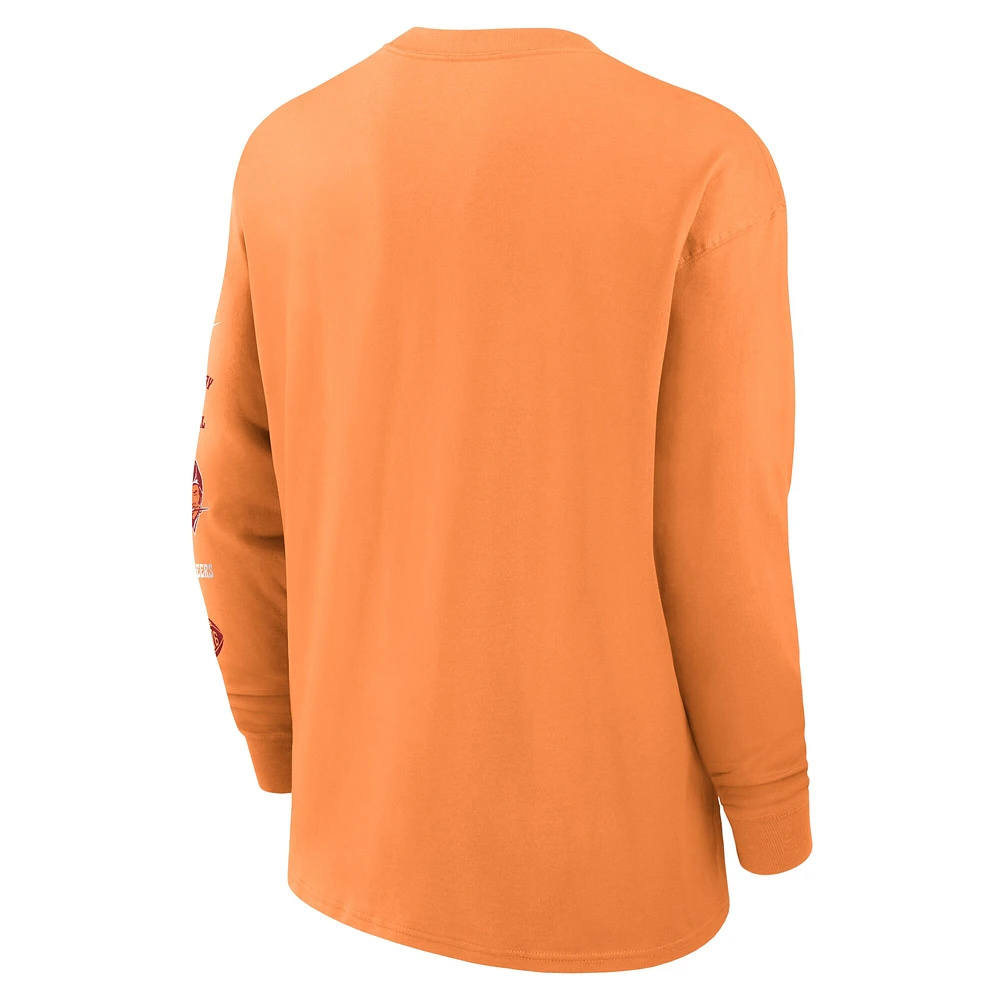 Men's Nike Orange Tampa Bay Buccaneers Rewind Heavy Max90 Pocket Long Sleeve T-Shirt