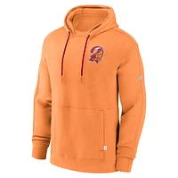 Sweat à capuche orange Nike Tampa Bay Buccaneers Throwback Layered Logo Statement pour homme