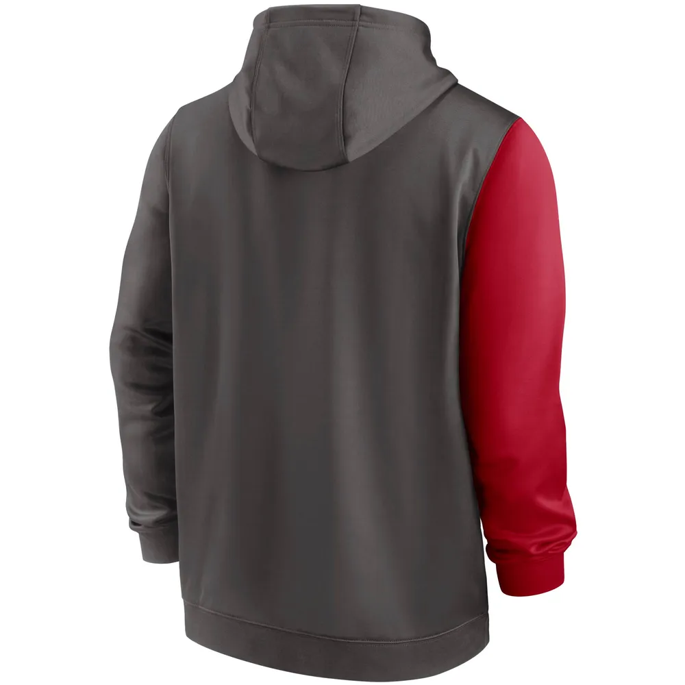 Tampa Bay Buccaneers Color Block Men's Nike NFL Pullover Hoodie.