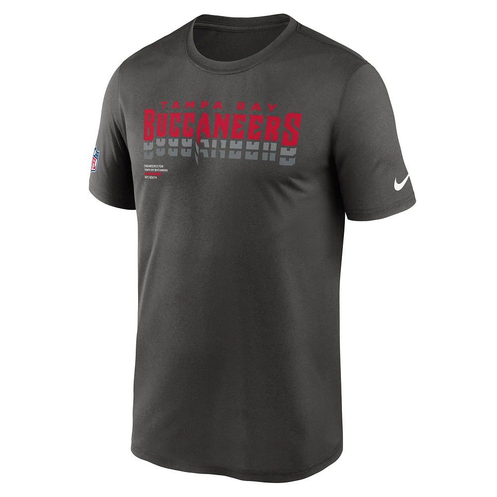 Men's Nike Pewter Tampa Bay Buccaneers Sideline Legend Performance T-Shirt
