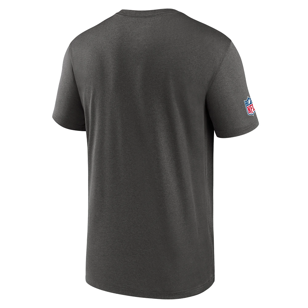 Men's Nike Pewter Tampa Bay Buccaneers Sideline Legend Performance T-Shirt