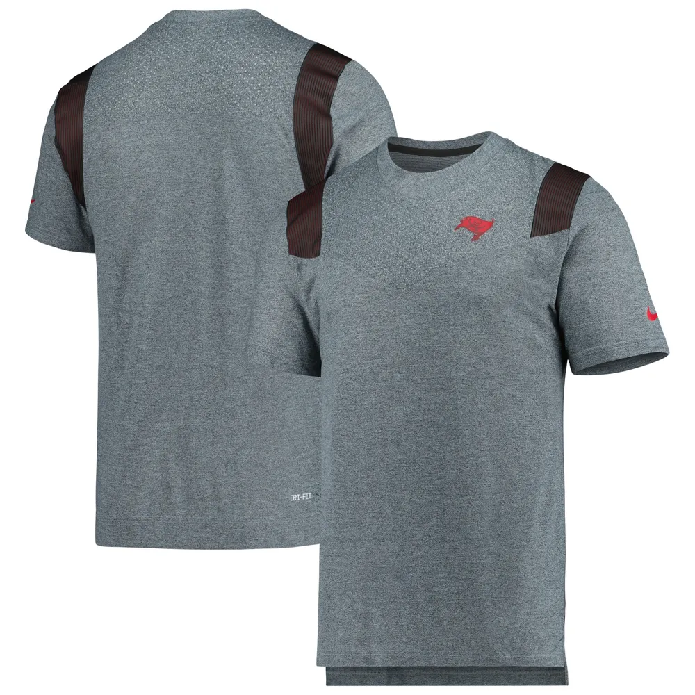 T-shirt de joueur performance à logo ton sur Sideline Tampa Bay Buccaneers Nike en étain pour homme