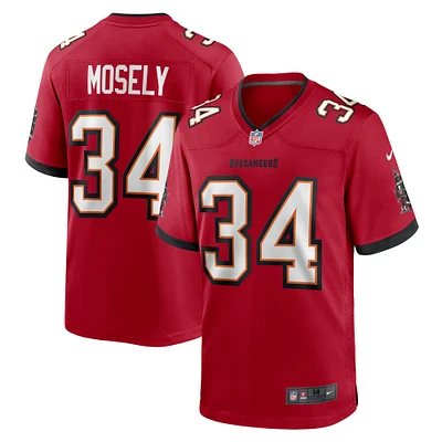 Maillot de match Nike Quandre Mosely pour hommes des Tampa Bay Buccaneers, rouge