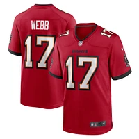 Maillot de match Nike Raleigh Webb pour hommes, rouge, Tampa Bay Buccaneers