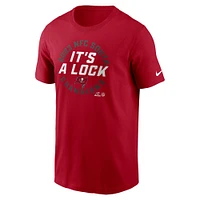 T-shirt Nike rouge Tampa Bay Buccaneers 2023 NFC South Division Champions Locker Room Trophy Collection pour homme