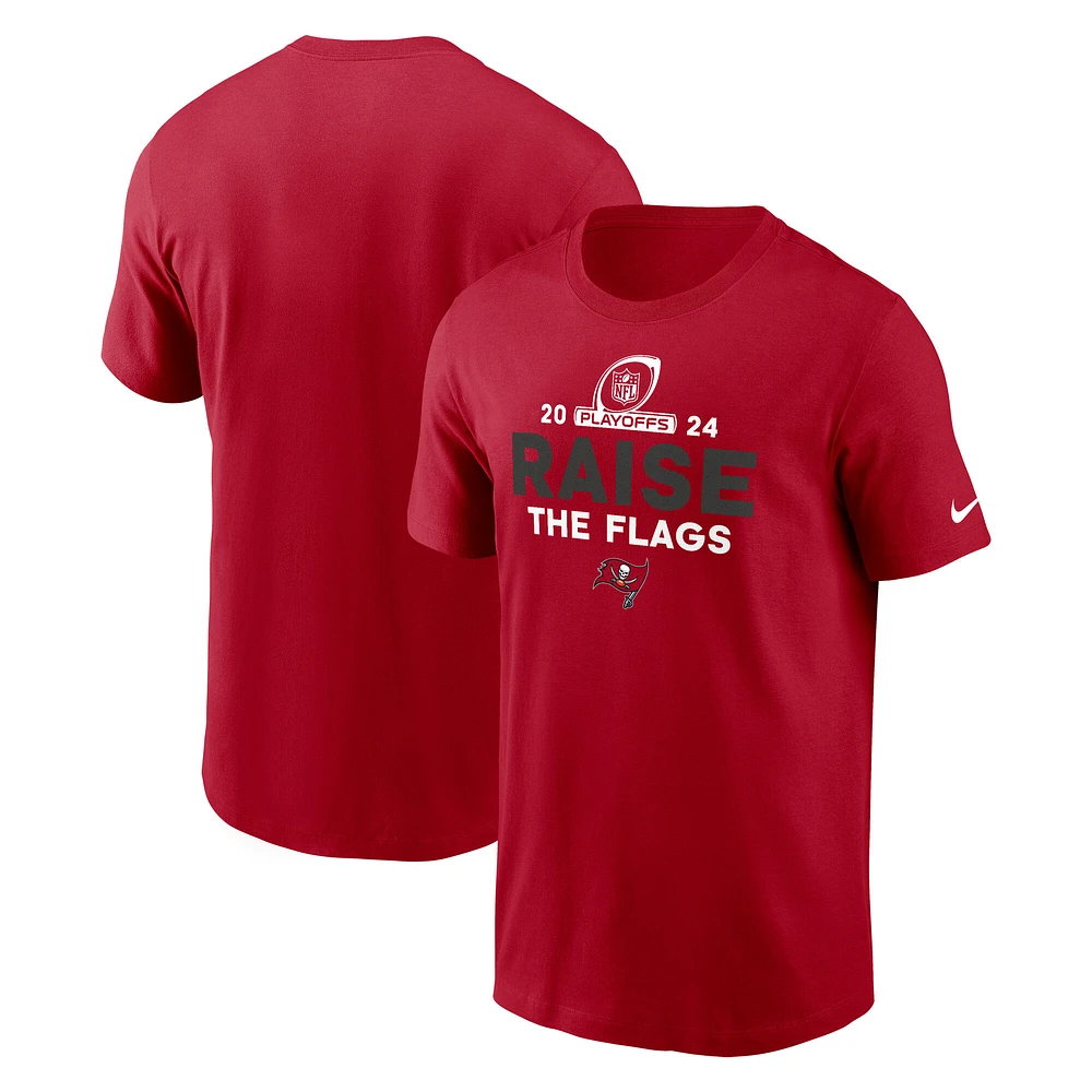 Men's Nike  Red Tampa Bay Buccaneers 2024 NFL Playoffs T-Shirt