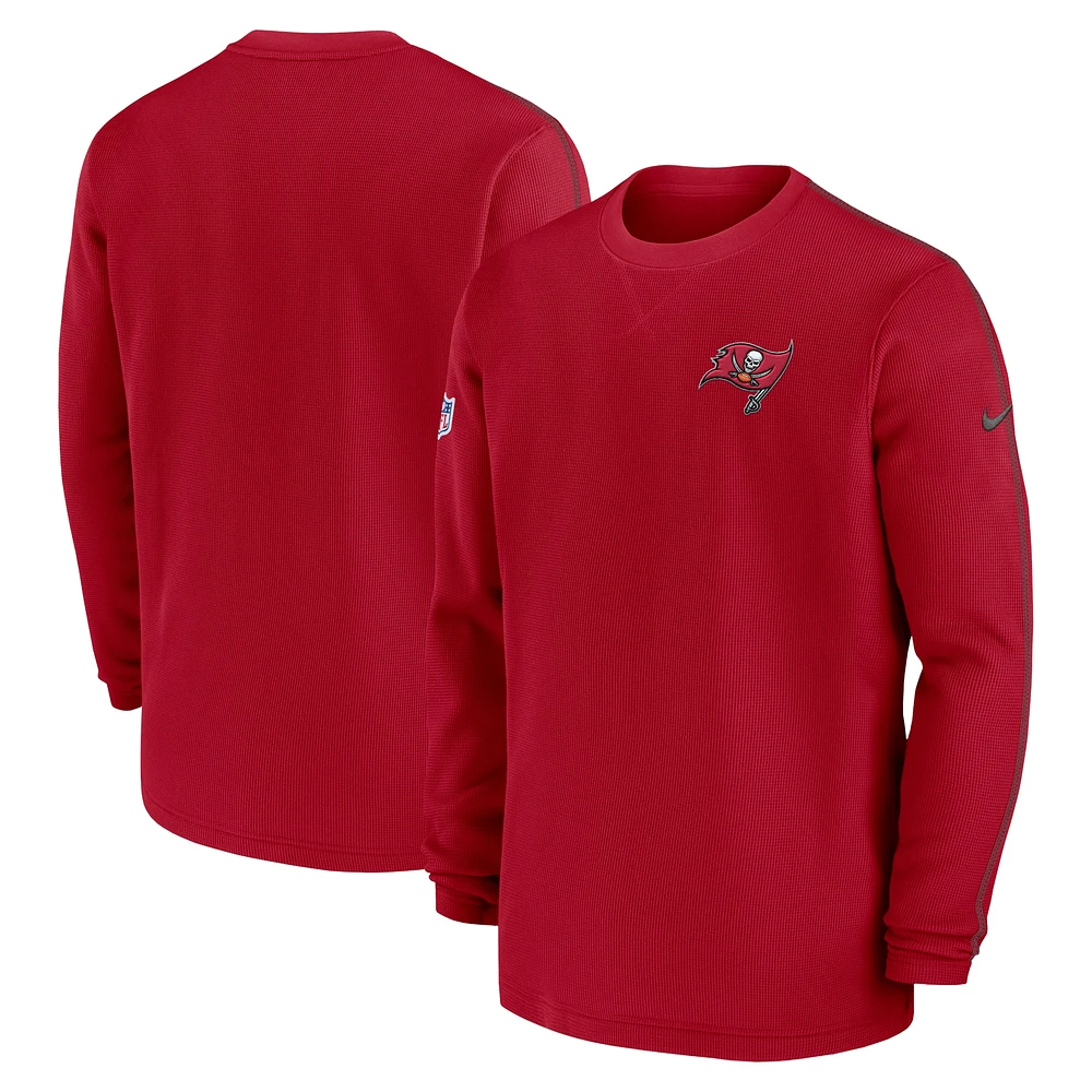 Haut à manches longues Nike rouge Tampa Bay Buccaneers 2024 pour homme