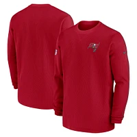 Men's Nike Red Tampa Bay Buccaneers 2024 Sideline Coaches Long Sleeve Top