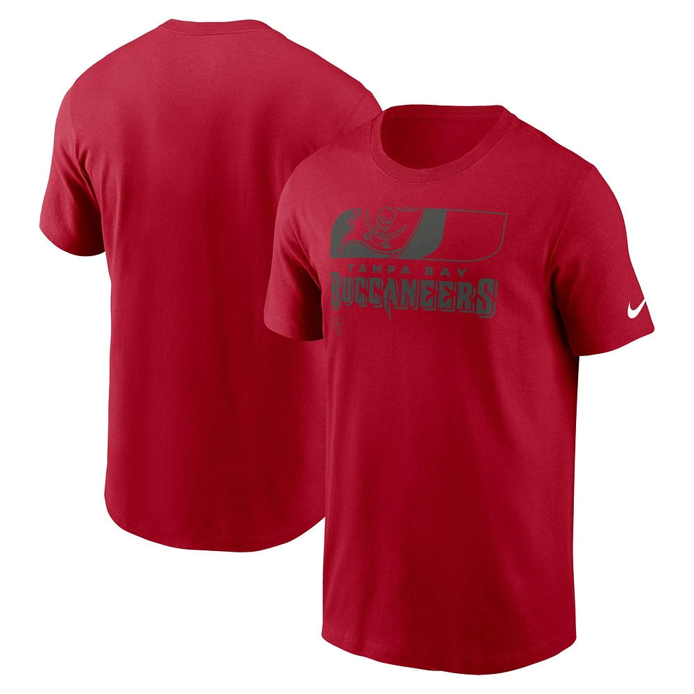 T-shirt essentiel Nike rouge Tampa Bay Buccaneers Air pour hommes