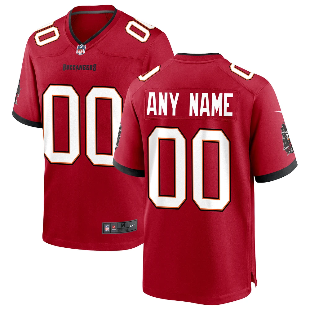 Hommes Nike Rouge Tampa Bay Buccaneers - Maillot de jeu personnalisé