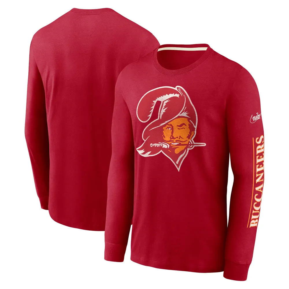 Lids Tampa Bay Buccaneers Nike Fashion Tri-Blend Long Sleeve T-Shirt - Red