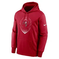 Men's Nike Red Tampa Bay Buccaneers Icon Performance Pullover Hoodie