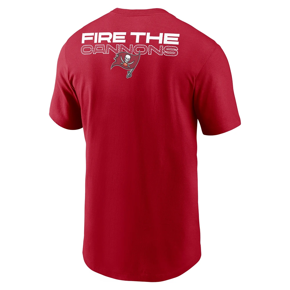 T-shirt Nike Tampa Bay Buccaneers Local Phrase pour homme rouge