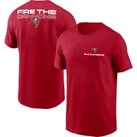 T-shirt Nike Tampa Bay Buccaneers Local Phrase pour homme rouge