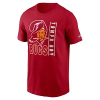 Men's Nike  Red Tampa Bay Buccaneers Lockup Essential T-Shirt