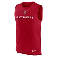 Débardeur rouge pour homme Tampa Bay Buccaneers Muscle Trainer Nike