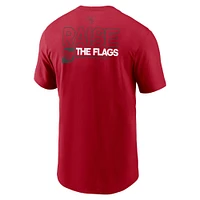 Men's Nike Red Tampa Bay Buccaneers Outline T-Shirt