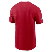 Men's Nike Red Tampa Bay Buccaneers Sideline Infograph Lockup Performance T-Shirt