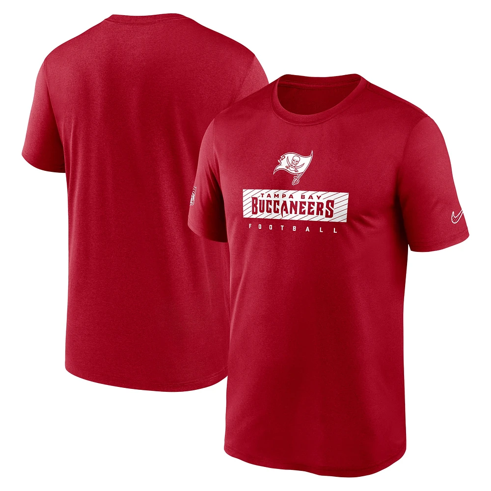 Men's Nike Red Tampa Bay Buccaneers Sideline Legend Performance T-Shirt