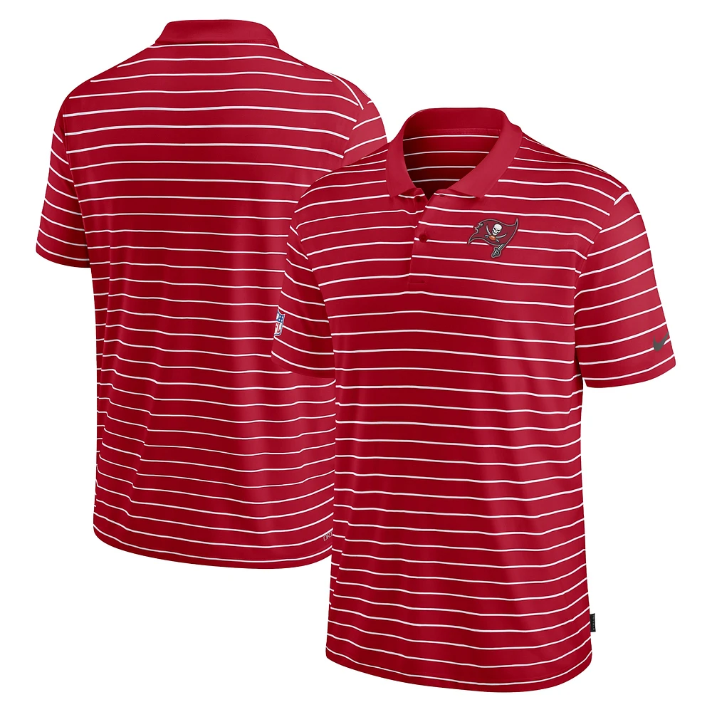 Men's Nike Red Tampa Bay Buccaneers Sideline Lock Up Victory Performance Polo