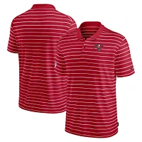 Polo de performance Nike rouge Tampa Bay Buccaneers Sideline Lock Up Victory pour hommes